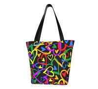 Gay Pride Sac fourre-tout pour femme, réutilisable, grand sac à bandoulière pour femme, grande capacité, sac à main tendance pour le bureau, le shopping, les voyages
