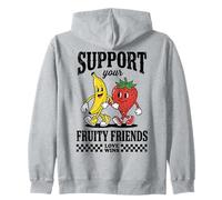 Gay Pride Support Your Fruity Friends LGBTQ Love Wins Sweat à Capuche