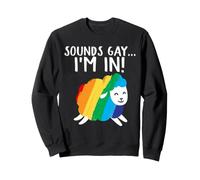 Gay Rainbow Sheep Lesbian Queer CSD Pride Party Wear LGBT Sweatshirt
