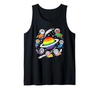 Gay Space Animals Rainbow Planet Astronautes Débardeur