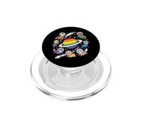 Gay Space Animals Rainbow Planet Astronautes PopSockets PopGrip pour MagSafe
