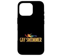 Gay Swimmer Pride Rainbow Coque pour iPhone 16 Pro