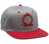 Gaya God of War Embroidered Serpent Logo Snapback Baseball Cap, Grey/Red (Ge3487) Casquette, Gris (Gris), Taille Unique Mixte[Ancien Modèle]
