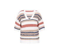 Gaya Pull-over 'Fashion Look' bleu marine / rouille / noisette / blanc, Taille M