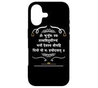 Gayatri Mantra Sanskrit Om Yoga Zen Méditation Hindou Védique Coque pour iPhone 17