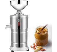 GAYAYAS Machine à Beurre de cacahuètes, Moulin à Grains électrique, broyeur à Sauce sésame et Noix, Machine à Beurre de cacahuètes en Acier Inoxydable, 15 kg/h, 1 100 W