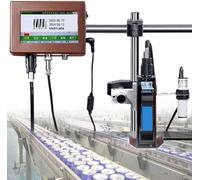 GAYAYAS Machine de Codage Automatique, codeur de Date, codeur Jet d'encre en Ligne 12,7 mm/25,4 mm, pour imprimante de Codes-Barres Texte/numéros de lot/étiquettes/Images/Dates 25.4mm