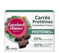 GAYELORD HAUSER - Carrés Protéinés Cacahuètes et Cacao - 25% de protéines - 6 Carrés - 90g