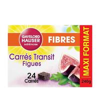 GAYELORD HAUSER - Carrés Transit Figues et Fibres - Spécial Transit - Source de Fibres - Maxi Format - 24 Carrés - Paquet 240 g