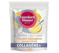 GAYELORD HAUSER - Collagène Marin Hydrolysé BIO en poudre - Complément Alimentaire - Saveur Citron - Enrichi Vitamine C - Peau et Articulations - 150g