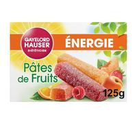 GAYELORD HAUSER - Pâtes de Fruits - À Base de 50 % de Fruits - Source de Vitamines C et B1 - 125 g - lot de 2 (total de 250 g) (L'emballage peut varier)