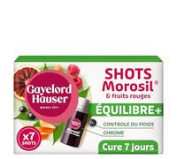 GAYELORD HAUSER - Shot Concentré Morosil Fruits rouges - Equilibre plus - Aide au contrôle du poids - 7 Flacons x 30ml