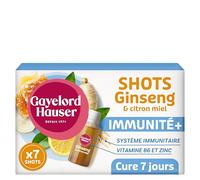 GAYELORD HAUSER - Shot immunité Plus ginseng et citron miel - Soutient le système immunitaire - 7 flacons x 30 ml