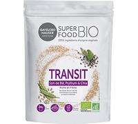 GAYELORD HAUSER - Superfood Bio - Poudre Transit à Diluer - Son De Blé, Psyllium Et Chia - Mélange De Superaliments Riche En Fibres - 1 Doypack 150 G