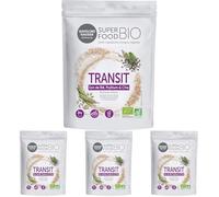 GAYELORD HAUSER - Superfood Bio - Poudre Transit À Diluer - Son De Blé, Psyllium Et Chia - Mélange De Superaliments Riche En Fibres - 1 Doypack 150 G (Lot de 4)