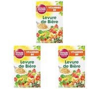 GAYELORD HAUSER - Superlevure - Granulée Paillettes - Riche en Vitamines - Sans Additifs - Source Naturelle de Fibres - 150g (Lot de 3)
