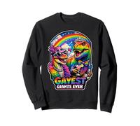 Gayest Giants Ever Fabulous Dino Couple fièrement Errant Sweatshirt