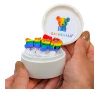 Gaynimals Finley The Whale Shark - Série Deep Sea Discovery | Jouet sensoriel articulé imprimé 3D | Bureau sensoriel pour adultes et enfants | Prêt à offrir dans un étui de collection avec autocollant