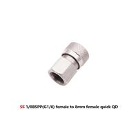 gaz Foster déconnexion rapide AIR CO2 QC02 M10 NPT G1/8 "mamelon de remplissage mâle femelle adaptateur adaptateur bouchon aveugle 8mm coupleur(1-8BSP coupler SS)