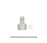 gaz Foster déconnexion rapide AIR CO2 QC02 M10 NPT G1/8 "mamelon de remplissage mâle femelle adaptateur adaptateur bouchon aveugle 8mm coupleur(3-8-24UNF Nipple)