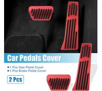 Gaz Frein Pédale Couverture Gaz Frein Pédale Couverture Aluminium Alliage Red