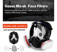 Gaz Ma-sk Sprays chimiques Peinture Anti-formaldéhyde Charbon actif Ma-sk Silicone Filtres intégraux