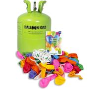 Gaz pour ballons Bouteille d'hélium jetable 50 Bouteille d'hélium avec 50 ballons Mariage Fête Anniversaire