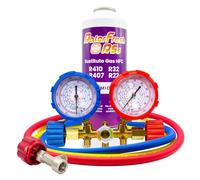 Gaz réfrigérant organique pour climatisation type Split Ralerfresh RS équivalent à 950 g, remplacement des gaz R410, R32, R407 et R22 (Bouteille 230g + manomètre R134)