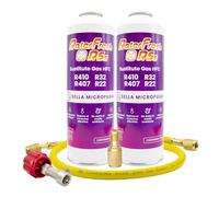 Gaz réfrigérant organique pour climatisation type Split Ralerfresh RS équivalent à 950 g, remplacement des gaz R410, R32, R407 et R22 (2 Bouteilles 230g + tuyau + clé)