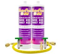 Gaz réfrigérant organique pour climatisation type Split Ralerfresh RS équivalent à 950 g, remplacement des gaz R410, R32, R407 et R22 (2 bouteilles + clés + adaptateur + tuyau)