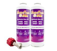 Gaz réfrigérant organique pour climatisation type Split Ralerfresh RS équivalent à 950 g, remplacement des gaz R410, R32, R407 et R22 (2 Bouteilles 230g + clé)