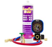 Gaz réfrigérant organique Ralerfresh RS équivalent à 950 g de R410, R32, R407 et R22 (bouteille + manomètre + tuyaux + adaptateur)