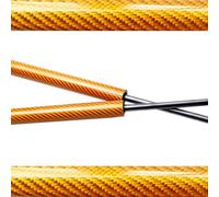 Gaz Strut Ressort Levage Pour Fiat Pour Tipo Pour Egea 2015-2023 Capot Modifier Entretoises Support Levage Tiges Amortisseur Piston Vérin capot(Yellow carbon fiber)