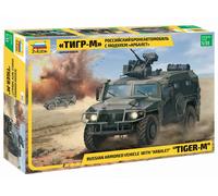 Gaz Tiger Russian Armored Vehiclewith Arbalet 1:3 5 Plastique Model Kit Zvezda