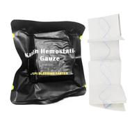 Gaze de kaolin hémostatique pour combattre les urgences traumatismes solubles en Z, kit de première Aeid, pansement médical, coagulation sanguine rapide, enveloppement solide et flexible pour kits de