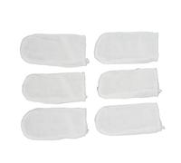 Gaze nettoyante pour les doigts de bébé, 6pcs Coton de Gaze Doigt élastique Brosse Pinceau Ovale Langue à Feuilles caduques Brosse à Dents Outil nettoyage efficace pour la bouche délicate