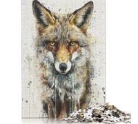 Gaze of The Wild Puzzle 1000 Pièces Educa Jouet en Bois Divertissement Créatif De l'art De La Décoration Jeu Éducatif Challenge Toy Adultes & Enfants des 14 Ans 1000pcs (38x26cm)