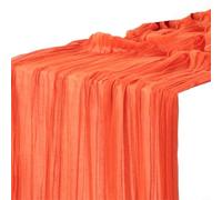 Gaze semi-transparente pour chemin de table de banquet de 4 m de long (90 x