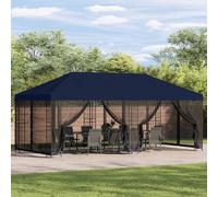 vidaXL Gazebo 6 x 3 m avec murs latéraux – Anthracite, polyester et acier