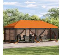 vidaXL Gazebo 6 x 3 m avec murs latéraux – Anthracite, polyester et acier