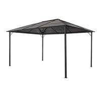 Gazebo Avec Toit Résistant Aux Uv, Aluminium 4x3x2,6 M Noir Noir