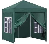 Gazebo De Jardin 2x2m avec 4 Panneaux Latéraux Amovibles, Tente Pop-up Pliable Entièrement étanche Et Anti-UV, Sac De Transport, Tente Pop-up Por, Grey, 3x6m