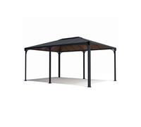 Canopia Tonnelle autoportante Martinique aluminium toit polycarbonate 4,93 x 3,59 m