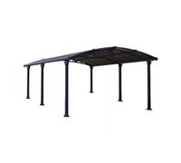 Gazebo de jardin 502x359cm gris anthracite 705533