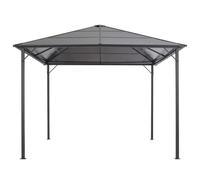 Gazebo De Jardin En Aluminium 3x3 m Anthracite avec Toiture UV