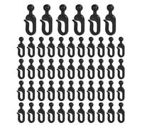 Gazebo Drape Hooks, 50 Pieces Heavy Duty Curtain Hangers, Windproof Invisible Netting Clips for Outdoor Drapes Balcony Courtyard Patio Camping Tent or Garden Gazebo Setup 4,33 x 3,15 x 1,57 pouces