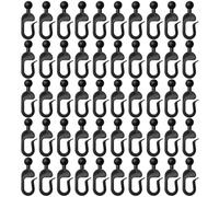 Gazebo Hooks, 50 Pieces Shower Hooks, Multipurpose Pergola Drape Rings, ABS, Rustproof Hangers for Fence Plants, Indoor, Outdoor Use, Patios, Bedroom, Garden, Balcony and Yard, 0.85x0.35x0.16cm