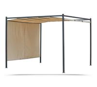 Gazebo Pergola Itaca En Acier Avec Toile Coulissante MT.3X3 COD.99355