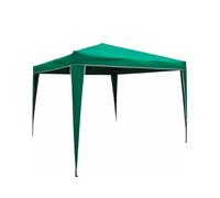 Gazebo Pliable avec Sac de Transport - résistant aux UV, en Acier, avec Couverture en Polyester, de Jardin, 3 x 3 m, Vert