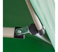 Gazébo pliable pliable 3 X 3 Vert recouvert de PVC imperméable